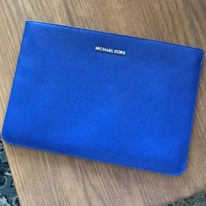 Michael Kors blue laptop case